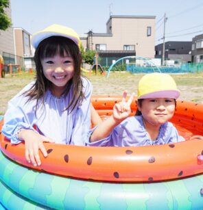 「夏本番！水遊びをしたよ♪」の画像