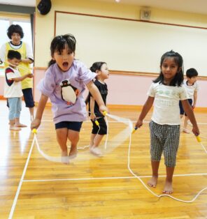 「夏休みたいいく教室も頑張ります♪」の画像